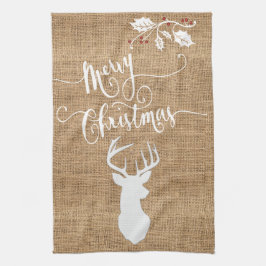 De Textuur van de overlapping Kerst van de Merry m Theedoek