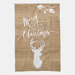 De Textuur van de overlapping Kerst van de Merry m Theedoek