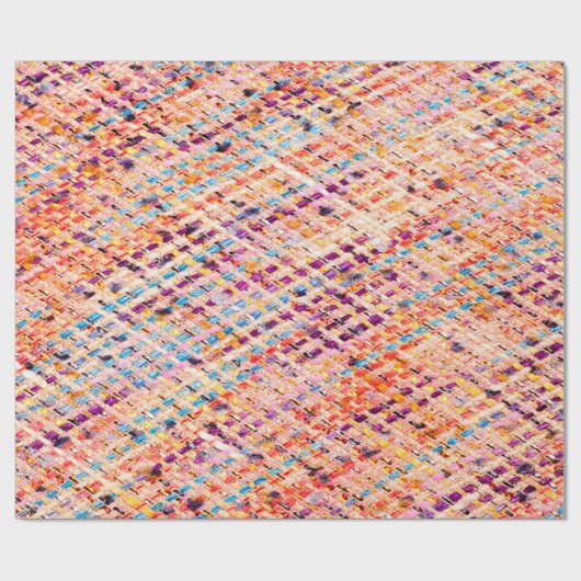 De textuur van de stof weeft een grote draad cadeaupapier (Vlak)