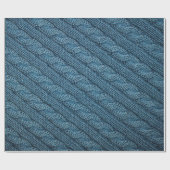 de textuur van het breiwerk, lichtblauwe colo cadeaupapier (Vlak)