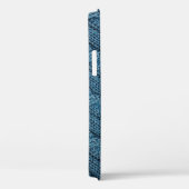 de textuur van het breiwerk, lichtblauwe colo Case-Mate iPhone case (Achterkant / Rechts)