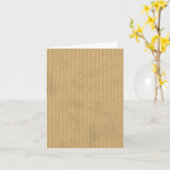 De Textuur van het golfKarton Kaart (Gele Bloem)