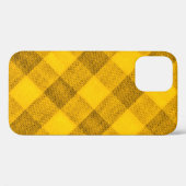 De textuur van het heldere geel van het bindgingha Case-Mate iPhone case (Achterkant (horizontaal))