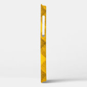 De textuur van het heldere geel van het bindgingha Case-Mate iPhone case (Achterkant / Links)