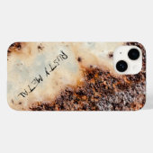 De textuur van het roodbruine roestmetaal personal Case-Mate iPhone case (Achterkant (horizontaal))
