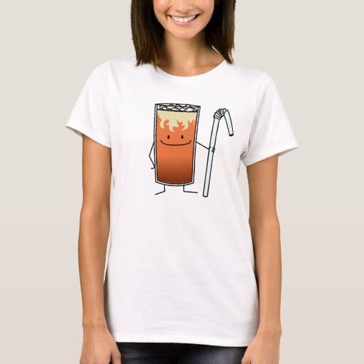 De Thaise Bevroren Gelukkige Drink Thailand van de T-shirt (Voorkant)