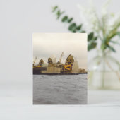 De Thames Barrier London Construction Briefkaart (Staand voorkant)