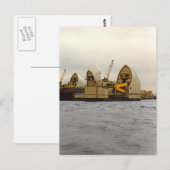 De Thames Barrier London Construction Briefkaart (Voorkant / Achterkant)