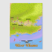 De Thames London England-kaart (Voorkant)