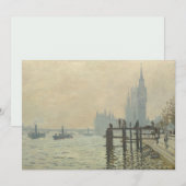 De Thames onder Westminster van Claude Monet (Voorkant / Achterkant)