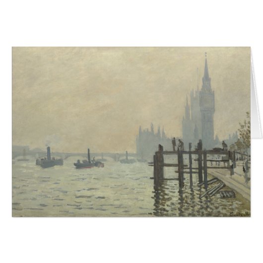 De Thames onder Westminster van Claude Monet (Voorkant Horizontaal)