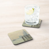 De Thames onder Westminster van Claude Monet Bier Onderzetter (Rechterzijde)