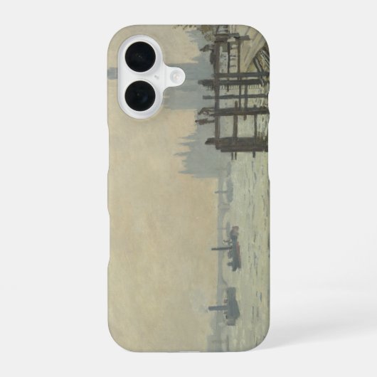 De Thames onder Westminster van Claude Monet iPhone 16 Hoesje (Achterkant)