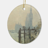 De Thames onder Westminster van Claude Monet Keramisch Ornament (Links)