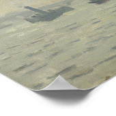 De Thames onder Westminster van Claude Monet Poster (Hoek)