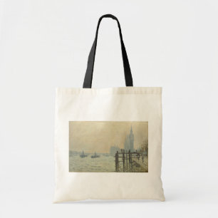 De Thames onder Westminster van Claude Monet Tote Bag