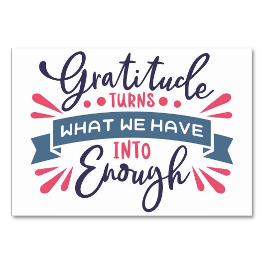 De Thanksgiving dankbaarheid toont aan wat we geno Kaart (Voorkant)