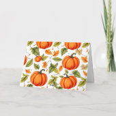 De Thanksgiving Harvest Truck Feestdagen Kaart (Achterkant)