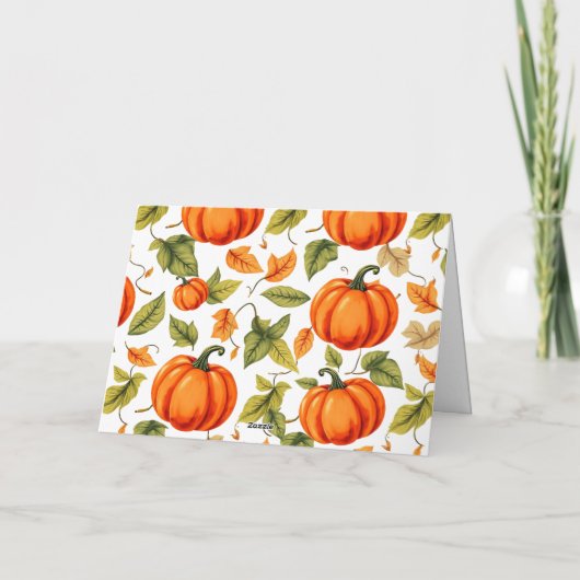 De Thanksgiving Harvest Truck Feestdagen Kaart (Achterkant)