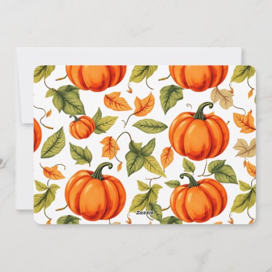 De Thanksgiving Harvest Truck Feestdagenkaart (Achterkant)