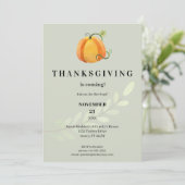 De Thanksgiving komt eraan! Diner pompoen V3 Kaart (Staand voorkant)