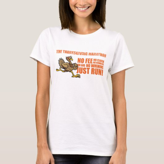 De Thanksgiving Marathon T-shirt (Voorkant)