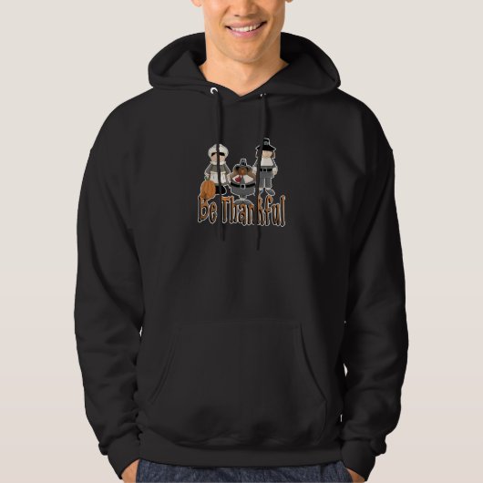 de Thanksgiving pelgrims Hoodie (Voorkant)