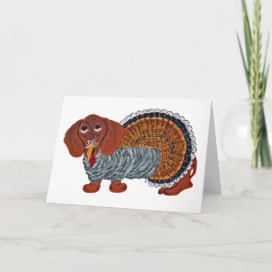 De Thanksgiving Turkije van de tekkel Feestdagen Kaart
