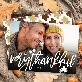 De Thanksgiving van de Vlekken van de Vlekken bors Feestdagenkaart
