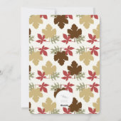 De Thanksgiving van de Vlekken van de Vlekken bors Feestdagenkaart (Achterkant)