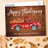 De Thanksgiving van de Vrachtwagen van het Manuscr Briefkaart