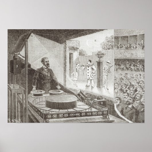 De 'Theater Optique' en de uitvinder ervan Poster (Voorkant)