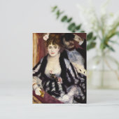 De theaterdoos van Renoir Impressionist Painting Briefkaart (Staand voorkant)