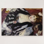 De theaterdoos van Renoir Impressionist Painting Legpuzzel (Horizontaal)