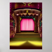 De theaterscène | AI Art Poster (Voorkant)