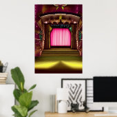 De theaterscène | AI Art Poster (Thuiskantoor)