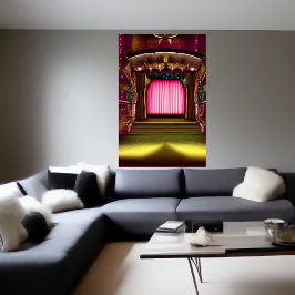 De theaterscène | AI Art Poster
