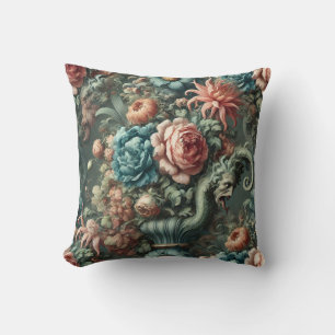 De theatrale kunst van de dorst - Gothic Floral De Kussen