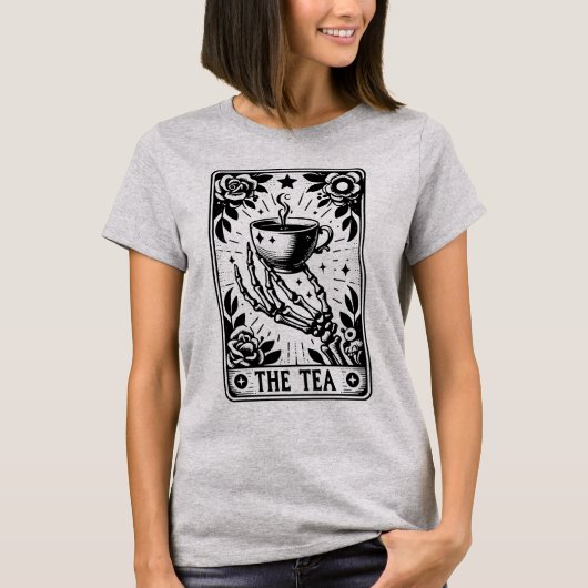 De thee drinker Tarot T-shirt (Voorkant)