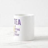 De thee maakt vandaag een hete redevrouw. koffiemok (Center)