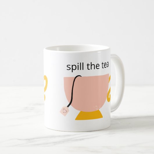 De thee morsen koffiemok (Voorkant rechts)