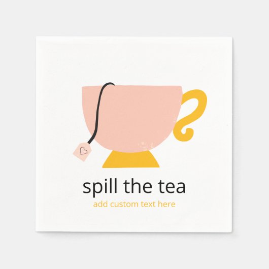 De thee morsen servet (Voorkant)