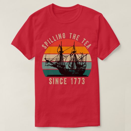 De thee morsen sinds 1773 1 t-shirt (Design voorkant)