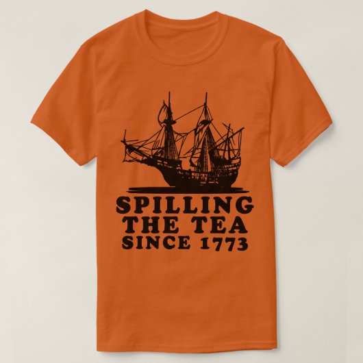 De thee morsen sinds 1773 3 t-shirt (Design voorkant)