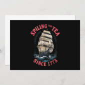 De thee morsen sinds 1773 4 juli kaart (Voorkant / Achterkant)