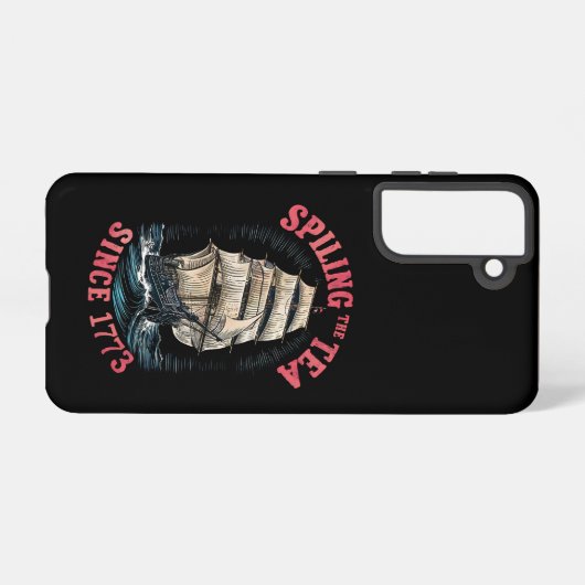 De thee morsen sinds 1773 4 juli samsung galaxy hoesje (Achterkant horizontaal)