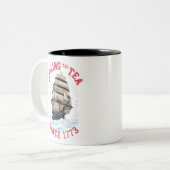 De thee morsen sinds 1773 4 juli tweekleurige koffiemok (Voorkant links)