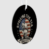 De thee morsen sinds 1773 Patriottisch 4 juli Ornament (voorkant)