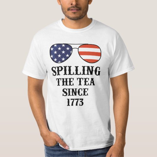 De thee morsen sinds 1773 t-shirt (Voorkant)