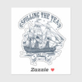 De thee morsen sinds 1773 | Zeilboot Sticker (Vel)